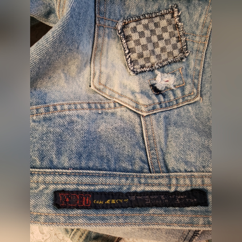 Distressed Denim Jacket - Picture 7 of 8